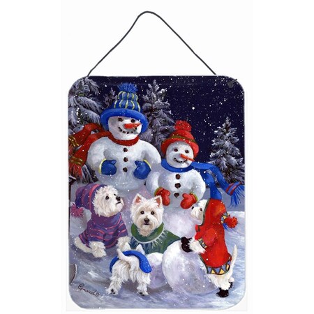 Carolines Treasures 12 x 16 in. Westie Snowpeople Wall or Door Hanging Prints PPP3135DS1216